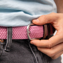 Load image into Gallery viewer, BILLYBELT - Elastic Braided Belt Misty Rose