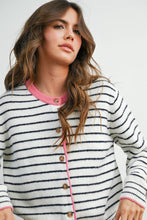 Load image into Gallery viewer, BUTTERMELON - Sailor Stripe Cardigan-BMC8385