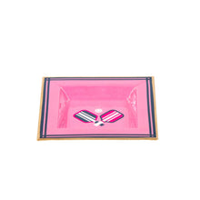 Load image into Gallery viewer, Jaye's Studio - Pickleballs Enameled Tori Trinket Tray - Pink &amp; Navy