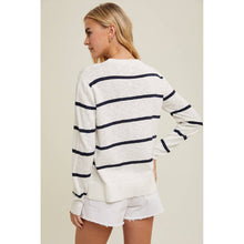 Load image into Gallery viewer, Striped Light Weight Sweater - Teal