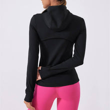 Load image into Gallery viewer, Sodalemon - Women Full Zipper Drawstring Hat Side Pocket Sport Jacket