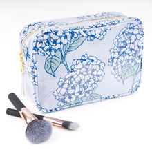 Load image into Gallery viewer, 8 Oak Lane - Hydrangea Stem Clear Coated Rectangular Cosmetic Case
