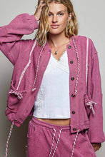 Load image into Gallery viewer, Vintage Washing Solid Laser Cut Thermal Knit Hoodies Top