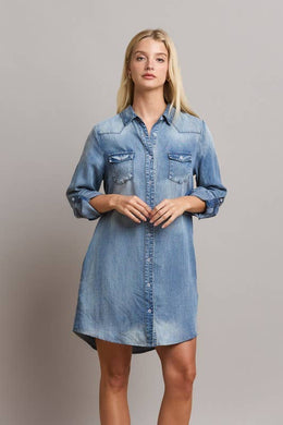 Denim Shirt Dress