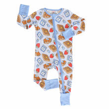 Load image into Gallery viewer, Sweet Stacks Convertible Zip Romper | Blue