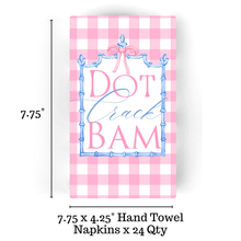 Load image into Gallery viewer, Mahjong Pink Plaid 24ct Guest Napkin Separates (3 ply)