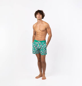 BILLYBELT - Flowers 100% recycled polyester swim shorts