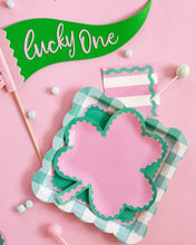 Load image into Gallery viewer, My Mind’s Eye - SPD1236 - Pink and Green Stripes and Ric Rac Cocktail Napkin