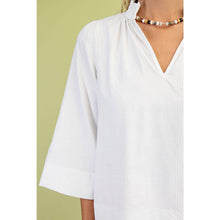 Load image into Gallery viewer, STYLE USA - Wide Sleeves  Ruffled Neck Blouse