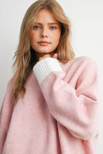 Load image into Gallery viewer, BUTTERMELON - Cozy Contrast Trim Sweater-BMW8575