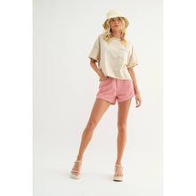 Load image into Gallery viewer, Raw Edge Relaxed Crop Knit Top
