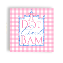 Load image into Gallery viewer, Fabuplates - Mahjong Pink Plaid 24ct Cocktail Napkin Separates (3ply)