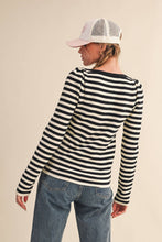 Load image into Gallery viewer, Striped Boatneck Sweater