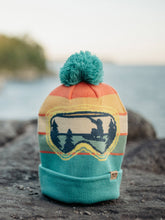 Load image into Gallery viewer, Northern Icons Creations INC - Snowboard Knit Beanie with Goggles Design Winter Hat for Skiing Snow Sports