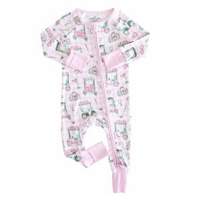 Load image into Gallery viewer, Birdie Babes Convertible Zip Romper | Pink