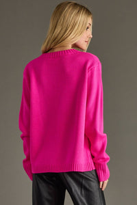 Panache Apparel Co. - Bright Pink Ski Sweater