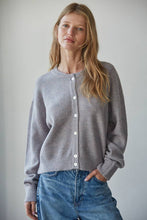 Load image into Gallery viewer, By Together - W2536 | Knit Polyester Acrylic Sweater Crew Neck Cardigan