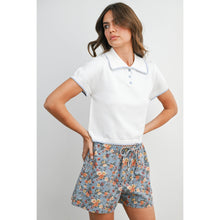Load image into Gallery viewer, BUTTERMELON - Scalloped Trim Knit Polo Top - BMW8391