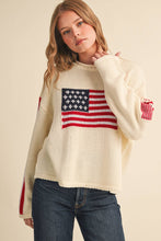 Load image into Gallery viewer, American Flag Knit Sweater