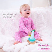 Load image into Gallery viewer, Lovely in Lace Baby Girl Bamboo Pajamas