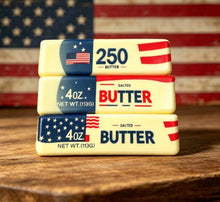 Load image into Gallery viewer, Sparkling Extras - Squeeze USA Flag Butter Shape Fidget Toy Squishy Toy