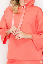 Load image into Gallery viewer, Joh Apparel - Francine French Scuba Pearl Hoodie: Burnt Orange / XS / 7425FT