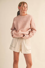 Load image into Gallery viewer, Contrast Scallop Knit Sweater