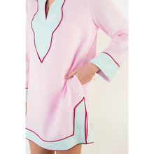 Load image into Gallery viewer, Long Sleeve Colorblocked V-Neck Dress