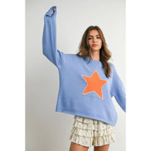 Load image into Gallery viewer, BUTTERMELON - Drop Shoulder Star Pattern Sweater - BMW7756