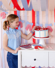 Load image into Gallery viewer, My Mind’s Eye - BAM1202 - Stars and Stripes Bow Banner