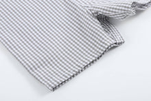 Load image into Gallery viewer, Gray Gingham Golf Shortalls