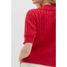 Load image into Gallery viewer, STYLE USA - Solid sweater cable knit top