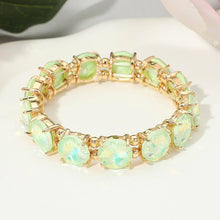 Load image into Gallery viewer, Sensibling Corp. - Round Stone Cluster Beaded Stretch Evening Bracelet
: AQAB