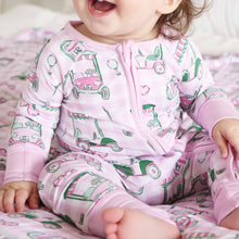 Load image into Gallery viewer, Birdie Babes Convertible Zip Romper | Pink