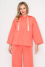 Load image into Gallery viewer, Joh Apparel - Francine French Scuba Pearl Hoodie: Burnt Orange / XS / 7425FT
