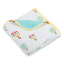 Load image into Gallery viewer, LollyBanks - The Sky is the Limit 100% Cotton Muslin Baby Blanket