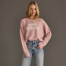 Load image into Gallery viewer, Lt. Pink Wine Season Lightweight Sweater