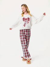Load image into Gallery viewer, Tartan Bow Sweatshirt