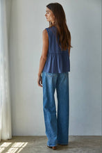 Load image into Gallery viewer, Knit Rayon Spandex Jersey Round Neck Sleeveless Top