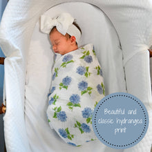 Load image into Gallery viewer, You Had Me At Hydrangea Baby Swaddle Blanket