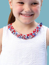 Load image into Gallery viewer, Girls Freedom Floral Bow Ruffle Pocket Dress