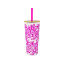Load image into Gallery viewer, Lilly Pulitzer by Lifeguard Press - Tumbler with Straw, Unforgettable Pink