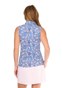 Cabana Life - Seaside 1/4 Zip Sleeveless Sport Top