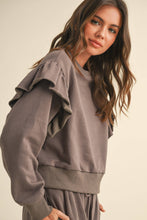 Load image into Gallery viewer, Ruffled Detail Sweatshirt