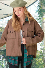 Load image into Gallery viewer, La Miel - JKT1775-Lightweight Solid Raw Edge Button Down Jacket