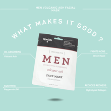 Load image into Gallery viewer, My Spa Life - Men's Volcanic Ash Hydrating Facial Mask