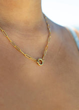 Load image into Gallery viewer, WJW - Stainless Steel Paperclip Carabiner Charm Holder Necklace