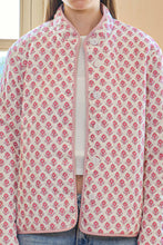 Load image into Gallery viewer, Two-in-One Reversible Floral and Stripe Jacket