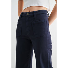 Load image into Gallery viewer, Mica Denim - HIGH RISE WIDE LEG CROP RAW HEM