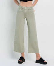 Load image into Gallery viewer, Vervet by Flying Monkey High Rise Wide Leg Jeans - Swamp